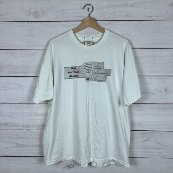 Vintage 2010 Windows Microsoft T-Shirt XL